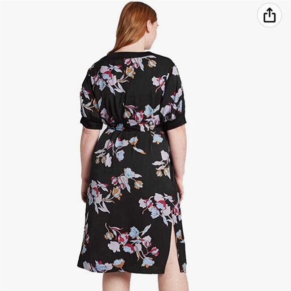 NWT Who What Wear Floral Knee Length Dress Size 3X - Picture 2 of 12
